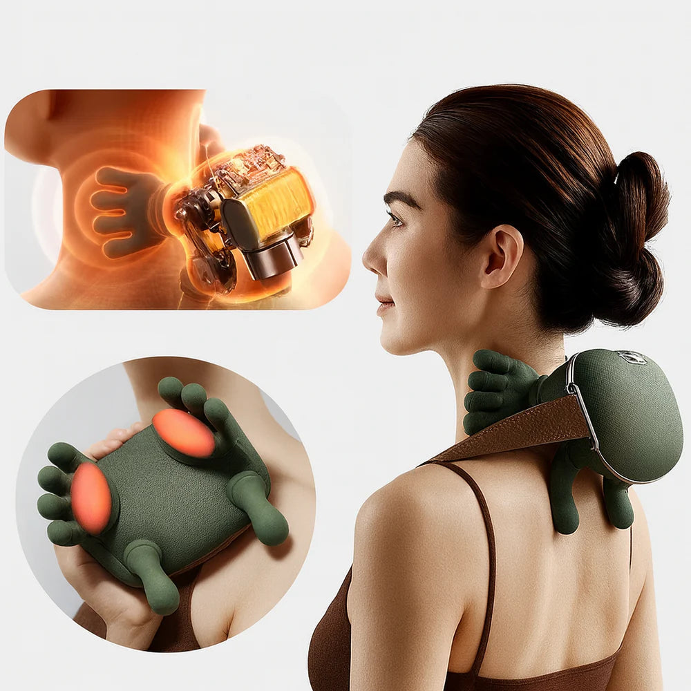 Relaxa™ Kneading Massager – Rechargeable, Multi-Mode Pain Relief