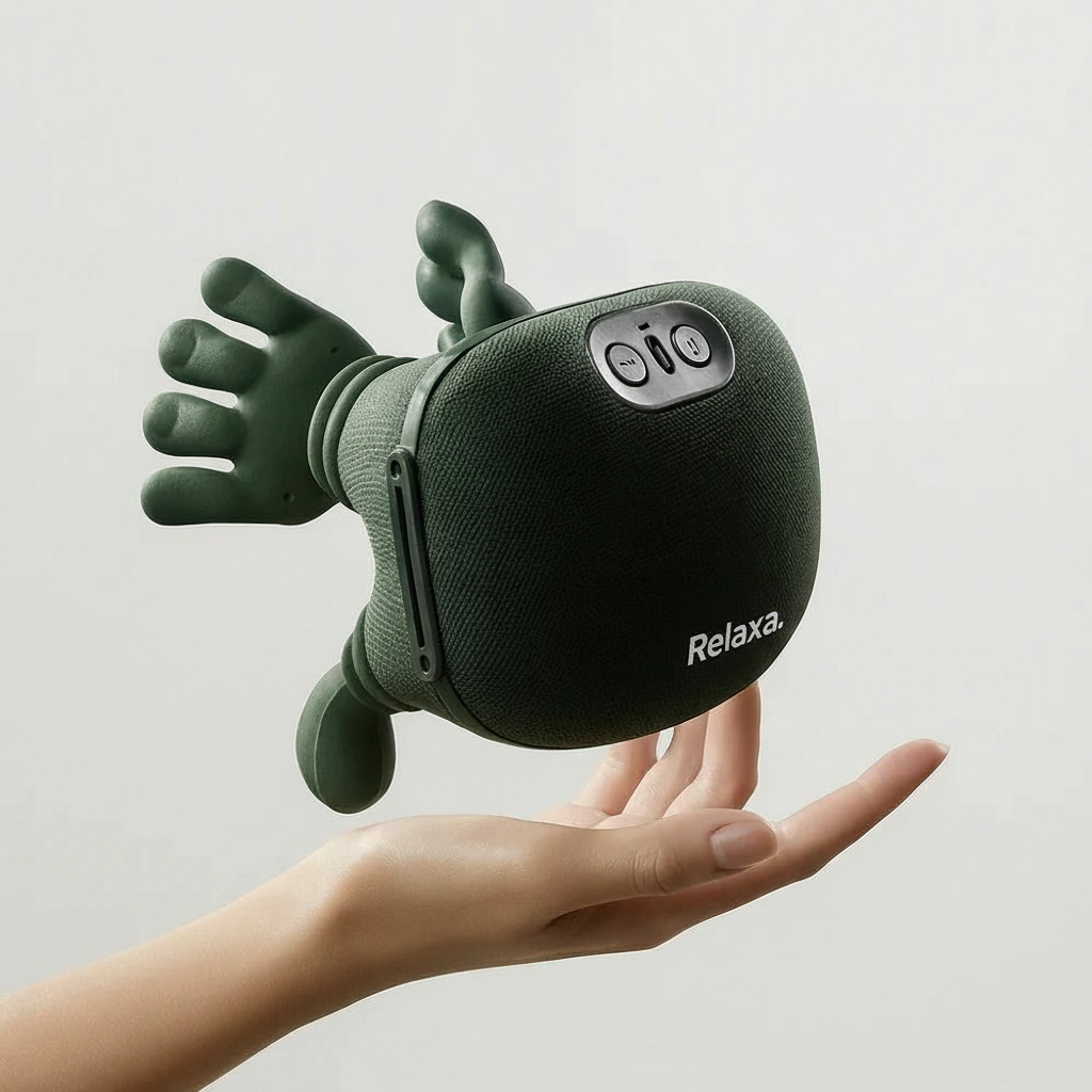 Relaxa™ Kneading Massager – Rechargeable, Multi-Mode Pain Relief
